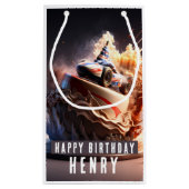 Auto Racing Verjaardagstaart - Klein Cadeauzakje (Achterkant)