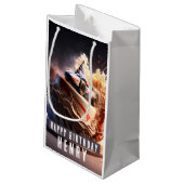 Auto Racing Verjaardagstaart - Klein Cadeauzakje (Achterkant Gekanteld)