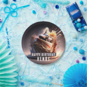 Auto Racing Verjaardagstaart - Papieren Bordje (Feest)