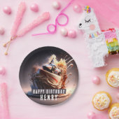 Auto Racing Verjaardagstaart - Papieren Bordje (Feest)