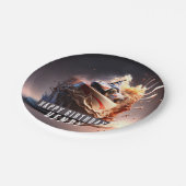 Auto Racing Verjaardagstaart - Papieren Bordje (Gekanteld)