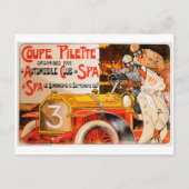 Auto-rally Race ~  Automobielauto Briefkaart (Voorkant)