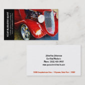 Auto Red Classic Car Auto Painting Biz Visitekaartje (Voorkant / Achterkant)