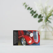 Auto Red Classic Car Auto Painting Biz Visitekaartje (Staand voorkant)
