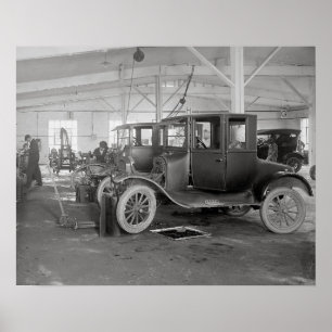 Auto Repair Garage, 1926. foto Poster