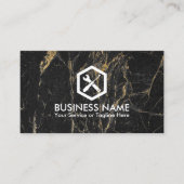 Auto Repair Handyman Automotive Modern Marble Visitekaartje (Voorkant)