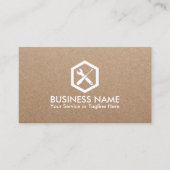 Auto Repair Handyman Automotive Rustic Visitekaartje (Voorkant)