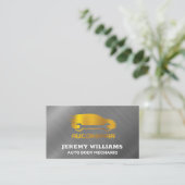 Auto Repair Logo | Metallic Visitekaartje (Staand voorkant)