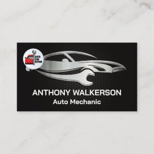 Auto Repair Logo   Wrench   monteur Visitekaartje