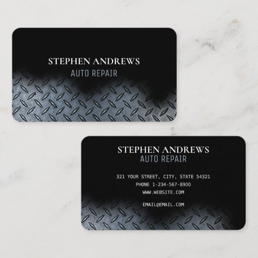 Auto Repair Professional Automobieltechnicus Visitekaartje (Voorkant / Achterkant)