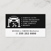 Auto repair professional mobile mechanic service visitekaartje (Voorkant)