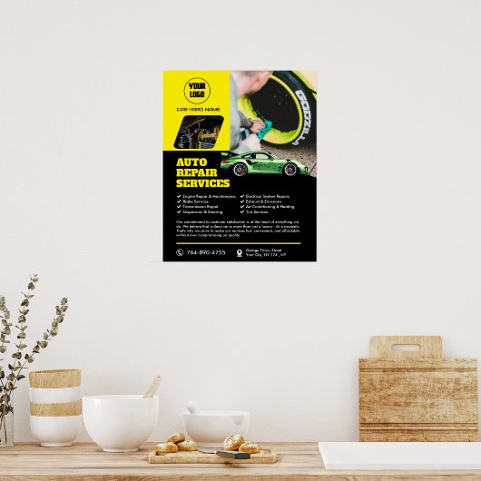 Auto Repair Services Poster (Keuken)