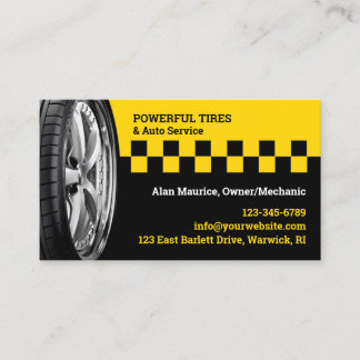 Auto Repair Shop Business Card Template Visitekaartje