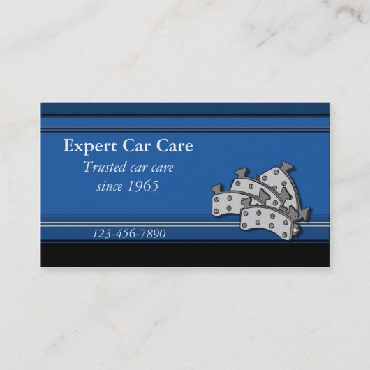 Auto Repair Shop Visitekaartje (Voorkant)