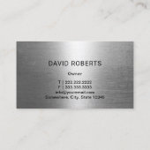 Auto Reparatie Automotive Mobiel Mechanisch Metaal Visitekaartje (Achterkant)