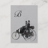 AUTO REPARATIE AUTOMOTIVE MONOGRAM Black Grey Visitekaartje (Achterkant)