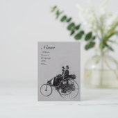 AUTO REPARATIE AUTOMOTIVE MONOGRAM Black Grey Visitekaartje (Staand voorkant)