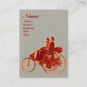 AUTO REPARATIE AUTOMOTIVE MONOGRAM Brown Grey Visitekaartje (Voorkant)