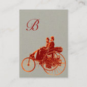 AUTO REPARATIE AUTOMOTIVE MONOGRAM Brown Grey Visitekaartje (Achterkant)