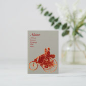 AUTO REPARATIE AUTOMOTIVE MONOGRAM Brown Grey Visitekaartje (Staand voorkant)