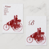 AUTO REPARATIE AUTOMOTIVE MONOGRAM goud rood bruin Visitekaartje (Voorkant / Achterkant)