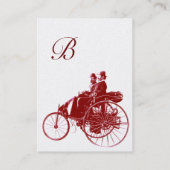 AUTO REPARATIE AUTOMOTIVE MONOGRAM goud rood bruin Visitekaartje (Achterkant)