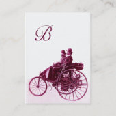 AUTO REPARATIE AUTOMOTIVE MONOGRAM paarse eierscha Visitekaartje (Achterkant)