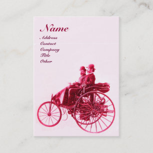 AUTO REPARATIE AUTOMOTIVE MONOGRAM roze fuchsie wi Visitekaartje