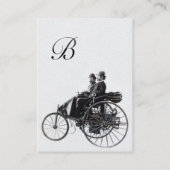 AUTO REPARATIE AUTOMOTIVE MONOGRAM zwart wit parel Visitekaartje (Achterkant)