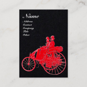 AUTO REPARATIE AUTOMOTIVE MONOGRAM Zwart Wit Rood Visitekaartje