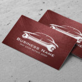 Auto-reparatie auto's en witte Logo, rood Visitekaartje