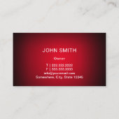 Auto-reparatie auto's en witte rode auto's visitekaartje (Achterkant)