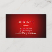 Auto-reparatie auto's en witte rode auto's visitekaartje (Achterkant)