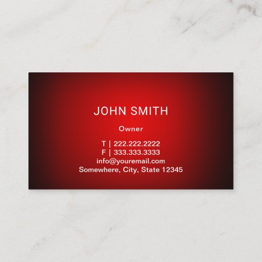 Auto-reparatie auto's en witte rode auto's visitekaartje (Achterkant)