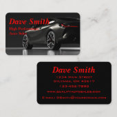 Auto-reparatie Cool Black & Red Car Visitekaartje (Voorkant / Achterkant)