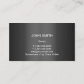 Auto-reparatie Cool Car Shape Metallic Visitekaartje (Achterkant)