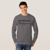 Auto Reparatie Definitie Lange Mouw Shirt (Voorkant volledig)
