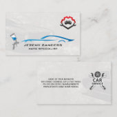 Auto Reparatie Logo | Auto moersleutel pictogram | Visitekaartje (Voorkant / Achterkant)