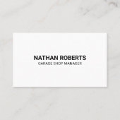 Auto Reparatie Logo | Dienst van de monteur Visitekaartje (Achterkant)