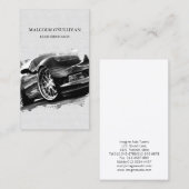 Auto Reparatie Mechanische Auto Enthousiast Visitekaartje (Voorkant / Achterkant)