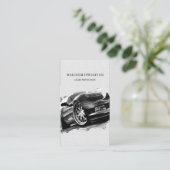 Auto Reparatie Mechanische Auto Enthousiast Visitekaartje (Staand voorkant)