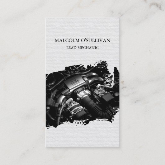 Auto Reparatie Mechanische Auto Motor Visitekaartje (Voorkant)