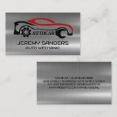 Auto reparatie | mechanische moersleutel visitekaartje (Voorkant / Achterkant)