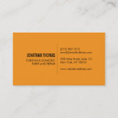 Auto Reparatie Moersleutel Logo II Visitekaartje (Achterkant)