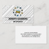 Auto Reparatie Onderdelen en Service Icon | Banden Visitekaartje (Voorkant / Achterkant)