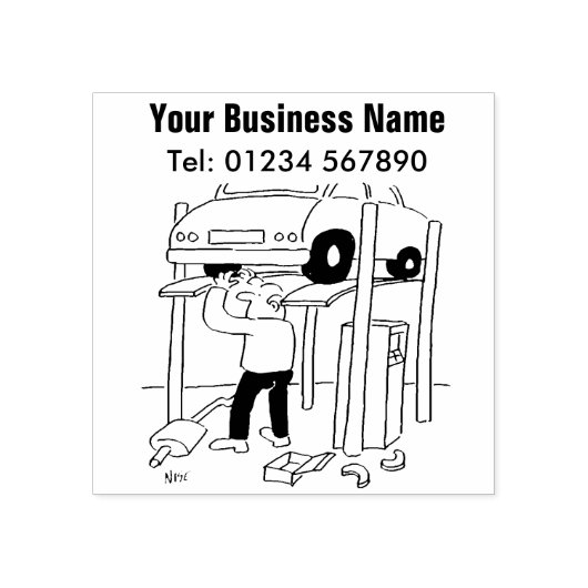 Auto Reparatie & Onderhoud Stempel (Afrduk)