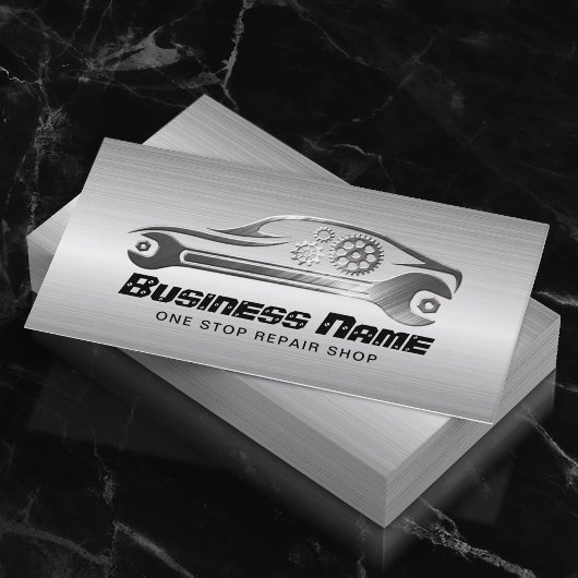 Auto Reparatie Professioneel Automotive Mechanisch Visitekaartje