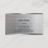 Auto-reparatie Professionele auto met metallische  Visitekaartje (Achterkant)