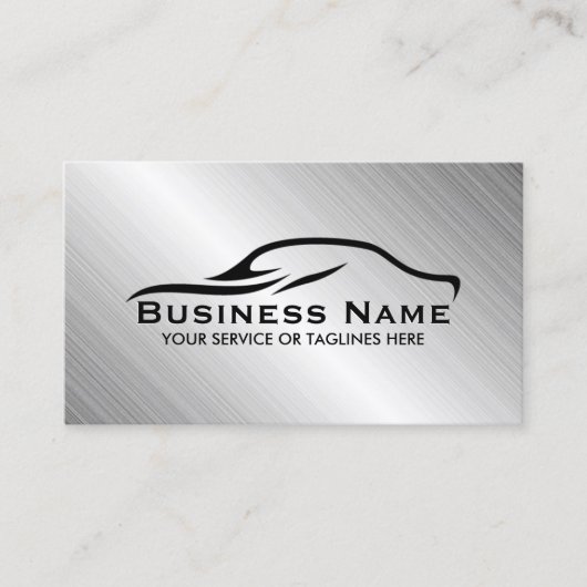 Auto-reparatie Professionele metalen auto Visitekaartje (Voorkant)