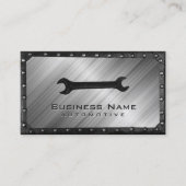 Auto reparatie Professionele metalen en staalauto Visitekaartje (Voorkant)